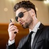 Gejoy 4 Pack Spy Earpiece Agent Costume Accessory Fake Security