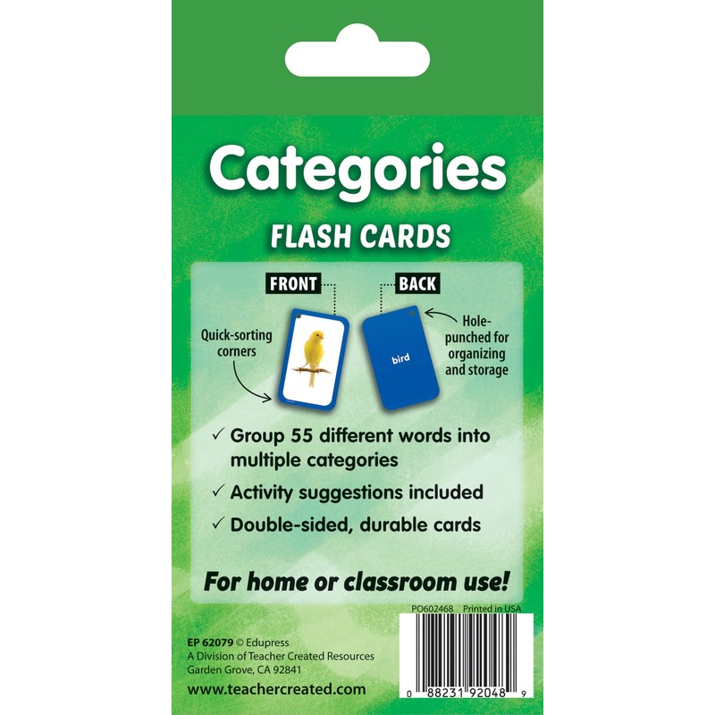 Categories Flash Cards (EP62079)