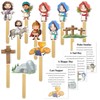 Motiskyy 29 Pcs Easter Sticks for Crafts Religious Easter Story