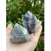 GAF TREASURES Standing Rainbow Fluorite Top Polished Point – Semi
