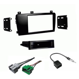 Single or Double DIN Car Stereo Radio Install Dash Kit, Wire Harness, Antenna Adapter Combo Made for Some Volvo 2005-2007 V70/XC70, 2005-2009 S60- no Factory Premium amp
