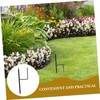 Kisangel 4pcs Outdoor Shepherd Hook Stand Durable Metal Garden Stakes