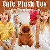 EWRGIJ Capybara Plush, 25CM/9.84 INCH Cute Plush Cartoon Rodent Toy