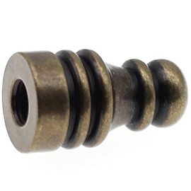 1/4-27 Lamp Finial Cap Pagoda Solid Finial Tapped of Tops for Lamp Shade Holder Harp Decoration(Bronze)