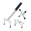 Retractable Billiards Pool Cue Stick Bridge with Removable Bridge Head