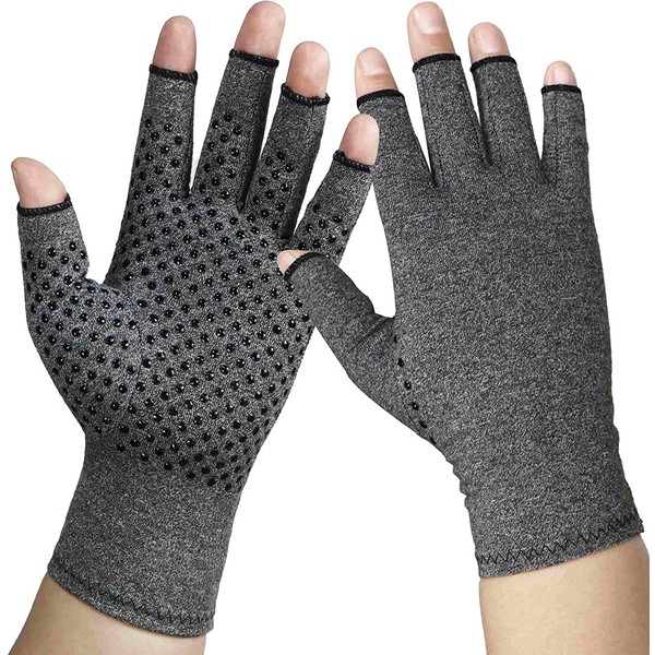 Arthritis Gloves Compression Glove for Arthritis for Women and Men-Ease Rheumatoid, Osteoarthritis Swelling,Osteoarthritis,Muscle Tension and Computer Typing (1 Pair) (M)