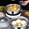 Steamer Pot for Cooking 11 inch Steamer Pot, 2-tier Multipurpose