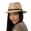 Lipodo New Steven Traveller Straw Hat - Natural Colour Hat