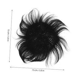 Ipetboom Men's Short Hair Wig Balding Coverage Patch Hair Topper Natural Hairpiece for Daily Wear