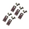 5 - Square Hole Replacement Auger Teeth w/Hardware - SQ58-58PB,