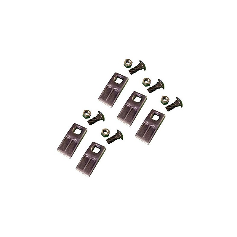 5 - Square Hole Replacement Auger Teeth w/Hardware - SQ58-58PB,