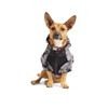 Reddy Black Sherpa Hooded Dog Jacket, X-Large