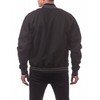 Pro Club Men's Varsity Fleece Baseball Jacket, Black/Black, X-Large
