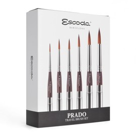 Escoda : Watercolour Travel Brush Set : Prado : Series 1244 : Set of 6
