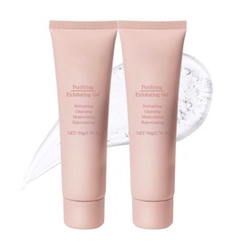 2 Pcs Purifying Exfoliating Gel - Gentle Exfoliating Gel Scrub for Face - Pore Minimizer for Face - Facial Scrub Exfoliator - Whitehead Remover - Cleansing Moisturizing