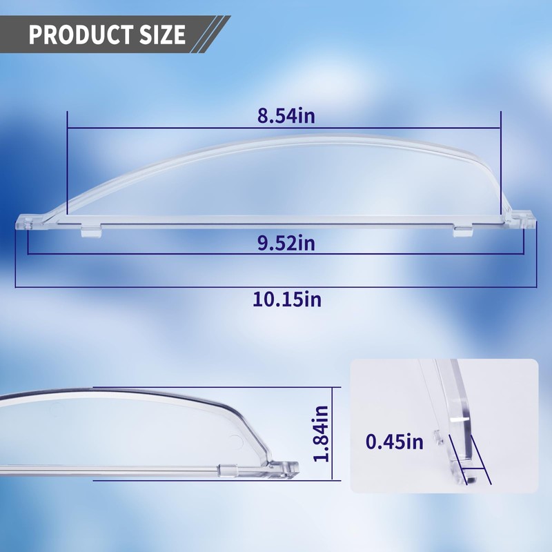 Clear Plexiglass 4810-00 Screen Door Bubble Style Stopper Complete Replacement