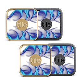 MightySkins Skin Compatible with Tile Pro Sport and Style Smart (Pack of 4 Skins) - Blue Fire | Protective, Durable, and Unique Vinyl wrap Cover | Easy to Apply, Remove | Made in The USA