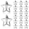 AEIOPRS 20 Pcs Metal Star Hair Clips with Snap Closure