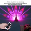 PeacockShaped Projection Lamp Decorative Light Touch Control ABS Nightlight Bedroom(Pink