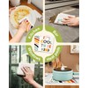 Miss Adola Kitchen Reusable Swedish Dishcloths - 12 Pack Absorbent,