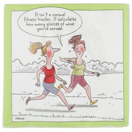 Design Design Glasses of Wine Tracker Cocktail Napkins