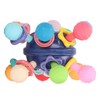 Baby Sensory Teething Toy Grasping Activities Bright Colors Silicone Soothes