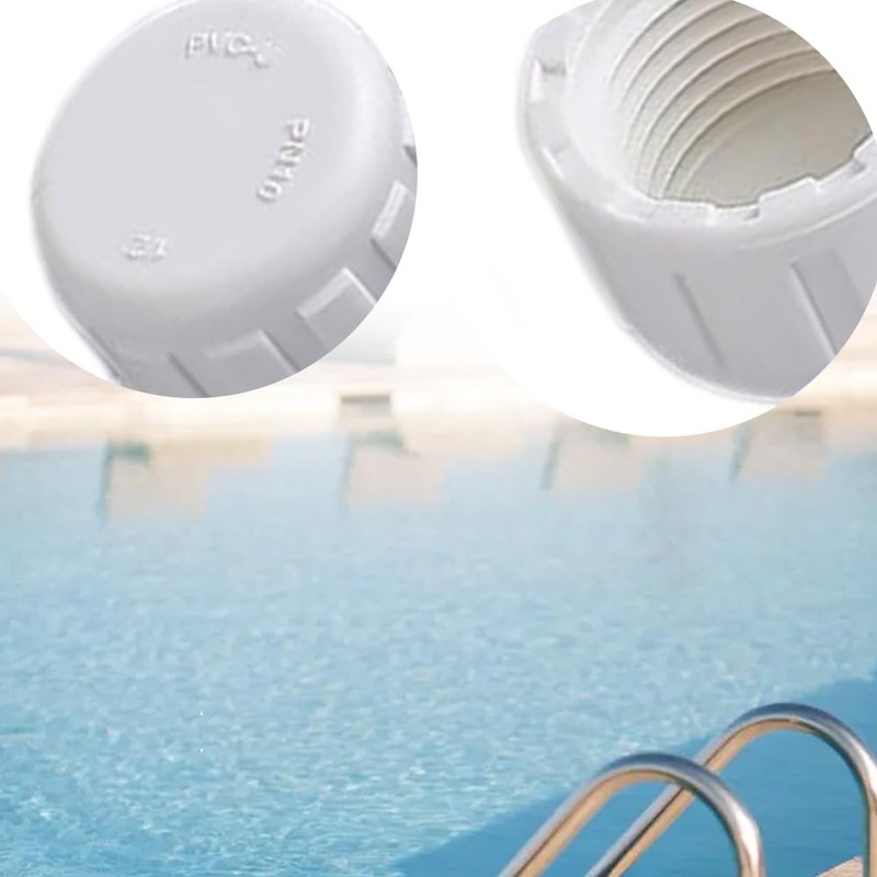 12Pcs 1/2 Inch PVC Cap, White PVC Pipe Fittings End
