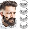 Lusofie 100Pcs Disposable Beard Net Elastic Breathable Beard Covers Honeycomb