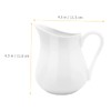 Ciieeo 250ml Ceramic Milk Pitcher Handheld Heat-Resistant Multipurpose for Milk
