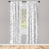 Lunarable Antlers Curtains, Hunting Theme with Scandinavian Design Elements Arrows