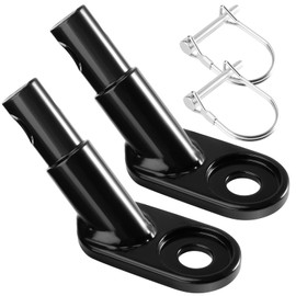 Fonyiunce 2 Teiliges Set Fahrrad-Anhängerkupplung, Anhängerkupplung Fahrrad, für Fahrrad mit Sicherungsstift, Geeignet für Fahrradanhänger, Sattelstützenkupplung