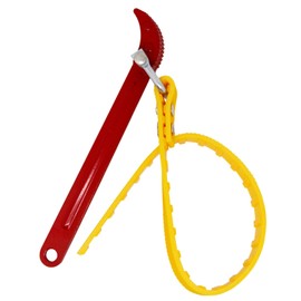 ZHMEINA Strap Wrench, Strap Wrench Plumbing 8 Inches, for Replacing Water Filter, PVC Pipe Jointsrubber Strap Wrench, Multi-Purpose Adjustable Strap Oil Filter Strap Opener Wrench