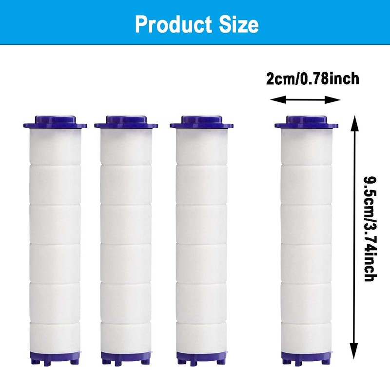 4 Pieces PP Cotton Filter for Shower,Water Filter Element Use