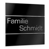 Graviers Design Door Sign V2A Stainless Steel 230 x 230