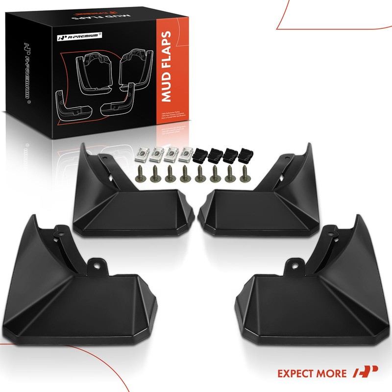 A-Premium Set of 4PCS Mud Flaps Splash Guards Mudguards Mudflaps