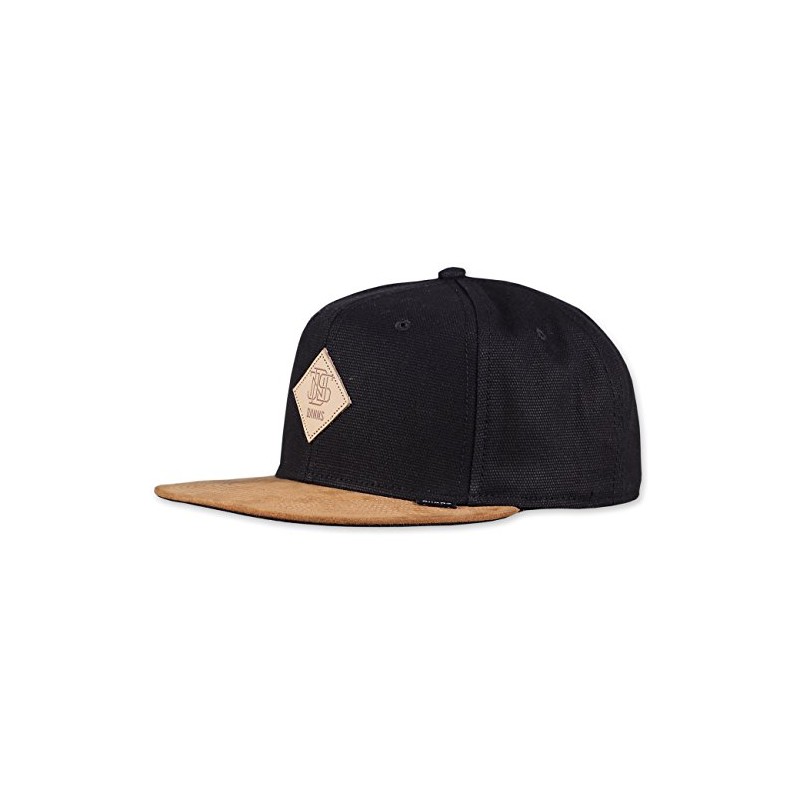 Djinns men's cap, light canvas snapback cap. - Black