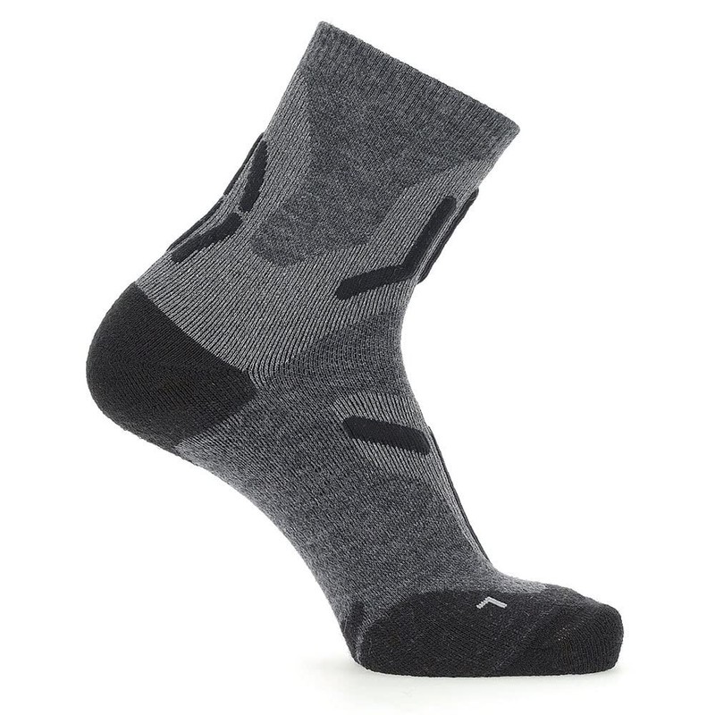 UYN Men's Socks, Mid Grey/Black