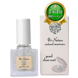 Transparent Natural Manicure 0.3 fl oz (10 ml) Self-Nail Style [Natural Manicure Made by Nail Care Specialty Salon] Office Beautiful Nail Vertical Crack Care Natural Nail Feeling Self-Nail Feeling