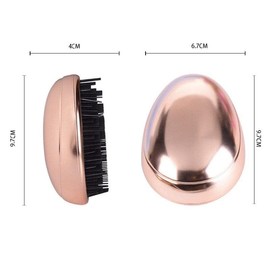 PARENCE - Professional Detangling Hair Brush for Long Curly Hair Thick Women Quick Drying (Silver)