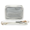 Clear Shoulder Bag PVC Zippered Waterproof Stadium Approved Purse for