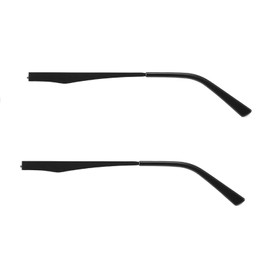 Fendawn Strive Metal Temple Replacement, Glasses Temple Replacement Arms Legs 6 mm Wide Frame Repair Kit Universal (1 Pair, Black), black