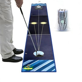 Golf Putting Green Indoor for Home, Party, Office, Golf Training Aid for Putting Practice with Golf Putting Mat and Removable Hole Cup, Non-Slip & Portable Putting Mat