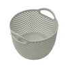 JVL Droplette Design Plastic Round Storage Basket, 3.3L,16 x 19cm