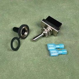 KILIGEN Metal Toggle Switch 25A 12VDC/15A 24VDC/10A 250VAC/15A 125VAC SPST On/Off 2Pin 2 Position with Upgrade Waterproof Cover Cap for Car KN3D-101