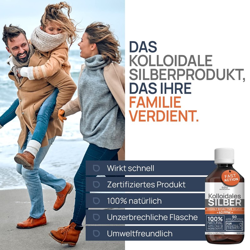 Colloidal Silver 40 PPM 500 ml | Premium Silver Water