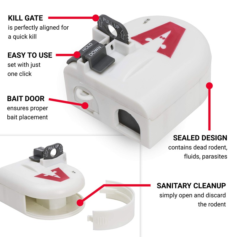 Victor Kill Vault Mouse Trap - 4 Pack