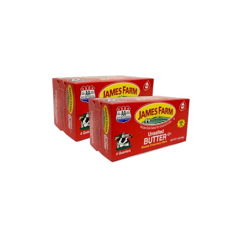 Generic James Farm Sweet Cream Unsalted Butter - 1 Lb
