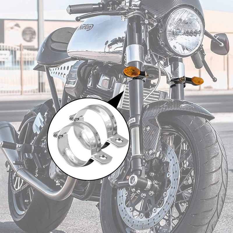 Ygmylandbb Motorcycle Turn Signal Bracket, Metal Motorcycle Modified Turn Signal