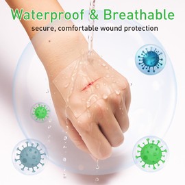 Hydrocolloid Bandages,Hydrocolloid Roll for Wound Care Large hydrocolloid Bandages Patch with Self-Adhesive Waterproof Ultra Absorbent Flexible DIY Size & Shape First Aid Kit Essential (2in*16ft)