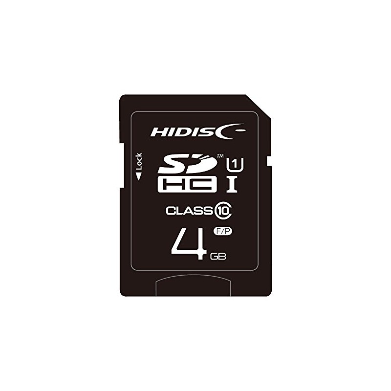 HIDISC HDSDH4GCL10UIJP3 SDHC Card, 4 GB Class 10 UHS-1 Compatible